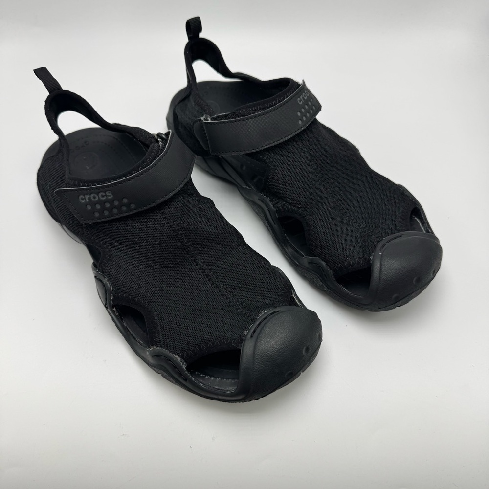 Crocs Black Swiftwater Sandal Men’s Size 11 Water Hiking shoe Casual